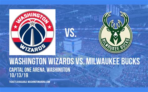 washington wizards vs milwaukee bucks tickets